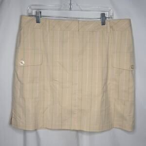 ANNIKA Cutter & Buck Women's Plaid Skort Yellow 14